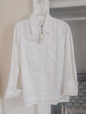 Banana Republic White Women's Dress Shirt